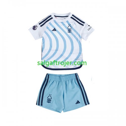 Nottingham Forest Fodboldtrøjer Børn Udebanesæt 2023/24 Kort ærmer Nottingham Forest Fodboldtrøjer Børn Udebanesæt 2023/24 Kort ærmer